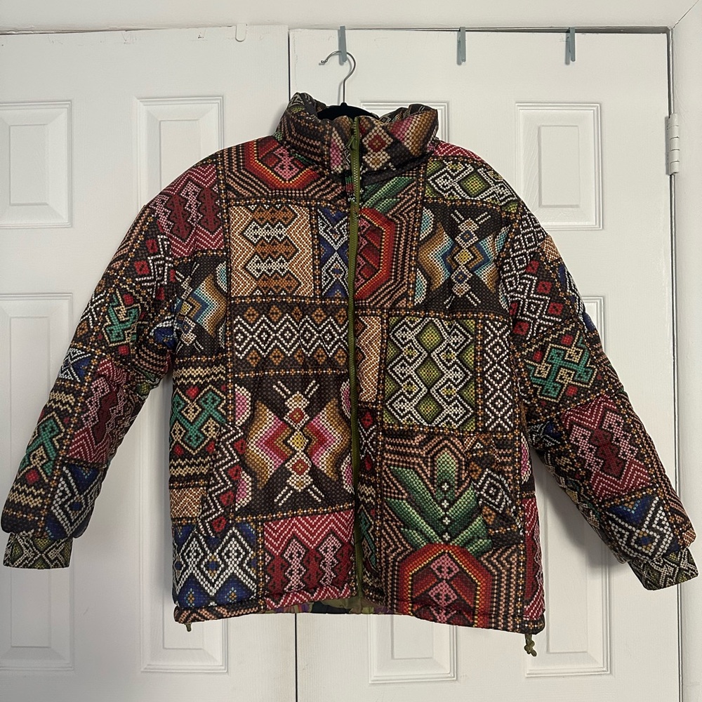 Farm Rio Reversible Puffer Coat